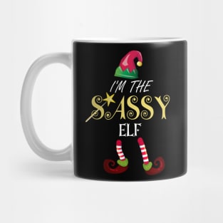 I'm the sassy elf funny Christmas gift,family matching set Mug